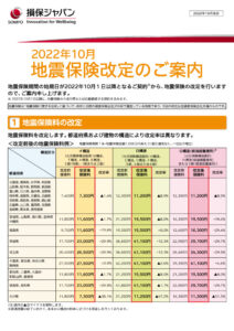 地震保険チラシのサムネイル